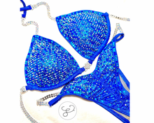 Jewell Elite Pro Metallic Blue Competition Bikini