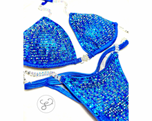 Jewell Elite Pro Metallic Blue Competition Bikini