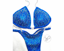 Jewell Elite Pro Metallic Blue Competition Bikini