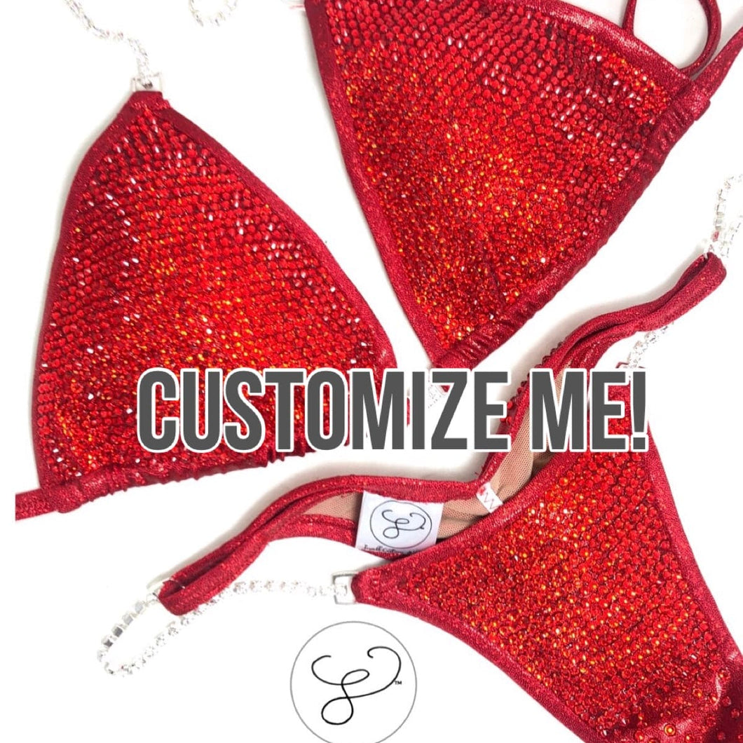 Jewell Custom Competition Bikini-Pro Coverage Crystals