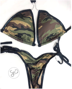 Camo Bikini Practice Posing Suit