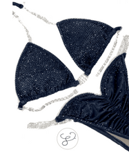 Jewell Navy Monochrome Pro with Trim Competition Bikini