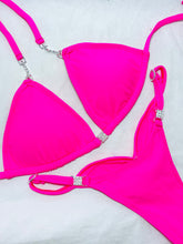 Neon Pink Posing Suit