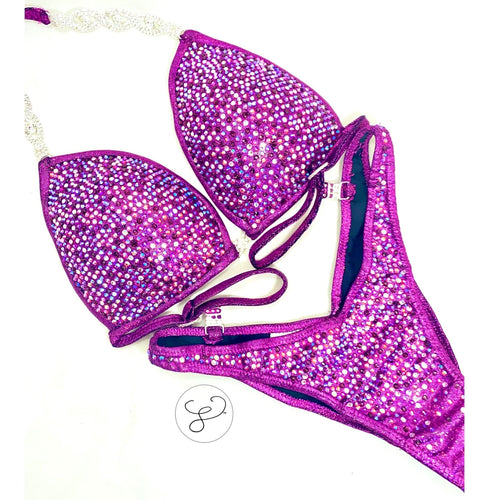 Jewell Fuchsia Premium Crystal Figure Suit