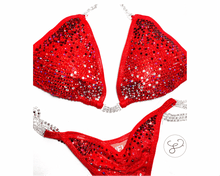 Jewell Red Ombré Pro Competition Bikini
