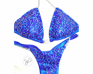 Jewell Mystique Grape/Turquoise Pro Scatter Competition Bikini