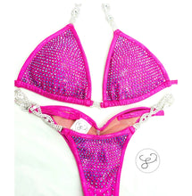 Jewell Hot Pink Monochrome AB Premium Competition Bikini