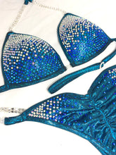 Jewell Turquoise Premium Waterfall Competition Bikini