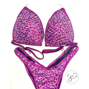 Jewell Fuchsia Premium Crystal Figure Suit