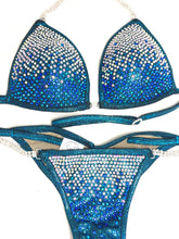 Jewell Turquoise Premium Waterfall Competition Bikini