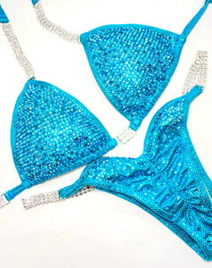 Jewell Turquoise Premium Scatter Competition Bikini