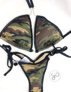 Camo Bikini Practice Posing Suit