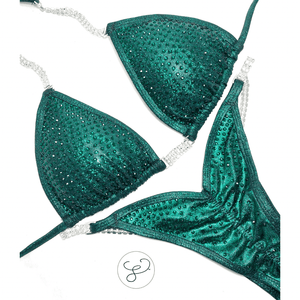 Mystique Emerald Monochrome Elite Competition Bikini