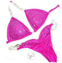 Jewell Hot Pink Monochrome AB Premium Competition Bikini