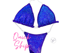 Quick Ship Purple & Sapphire Premium Competition Bikini