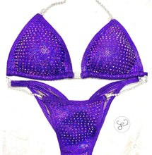 Jewell Eggplant Premium Monochrome Competition Bikini