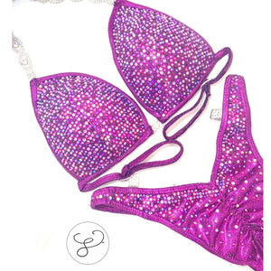 Jewell Fuchsia Premium Crystal Figure Suit