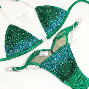 Jewell Emerald Pro Waterfall Competition Bikini