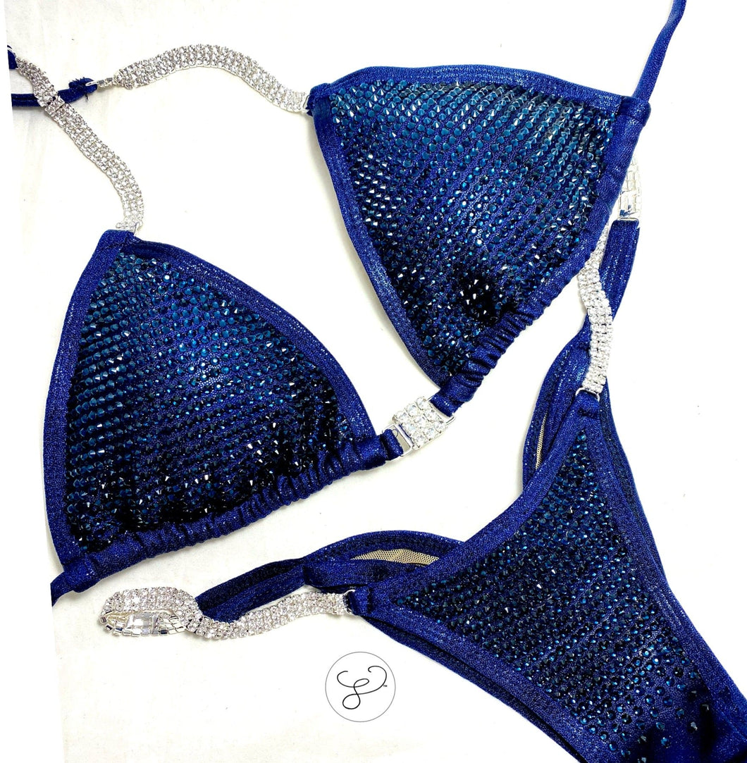 Jewell Navy Monochrome Pro Competition Bikini