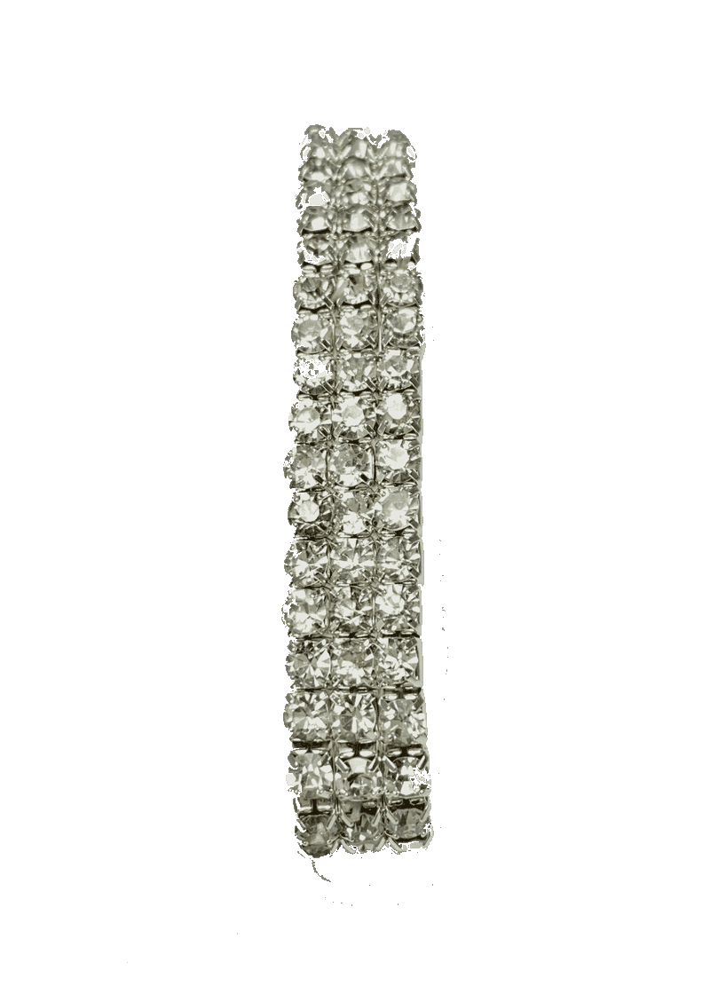 Jewell 3-Row Stretch Bling Bracelet