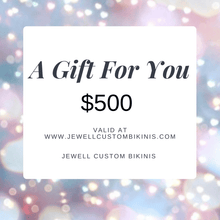 Jewell Custom Bikinis E-Gift Card ($10-$500)