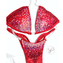 Jewell Mystique Red Pro Ombré Competition Bikini