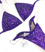 Jewell Eggplant Premium Scatter Competition Bikini