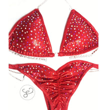 Jewell Red Razzle Dazzle Competition Bikini