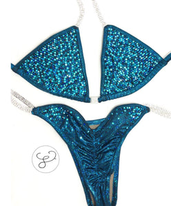 Jewell Turquoise Pro Scatter Competition Bikini