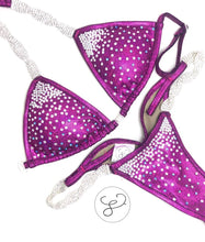 Jewell Medium Fuchsia Waterfall Competition Bikini