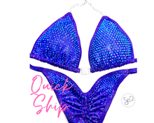 Quick Ship Purple & Sapphire Premium Competition Bikini