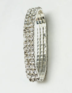 Jewell 3-Row Stretch Bling Bracelet