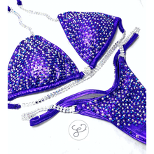 Jewell Metallic Purple Pro Scatter Competition Bikini